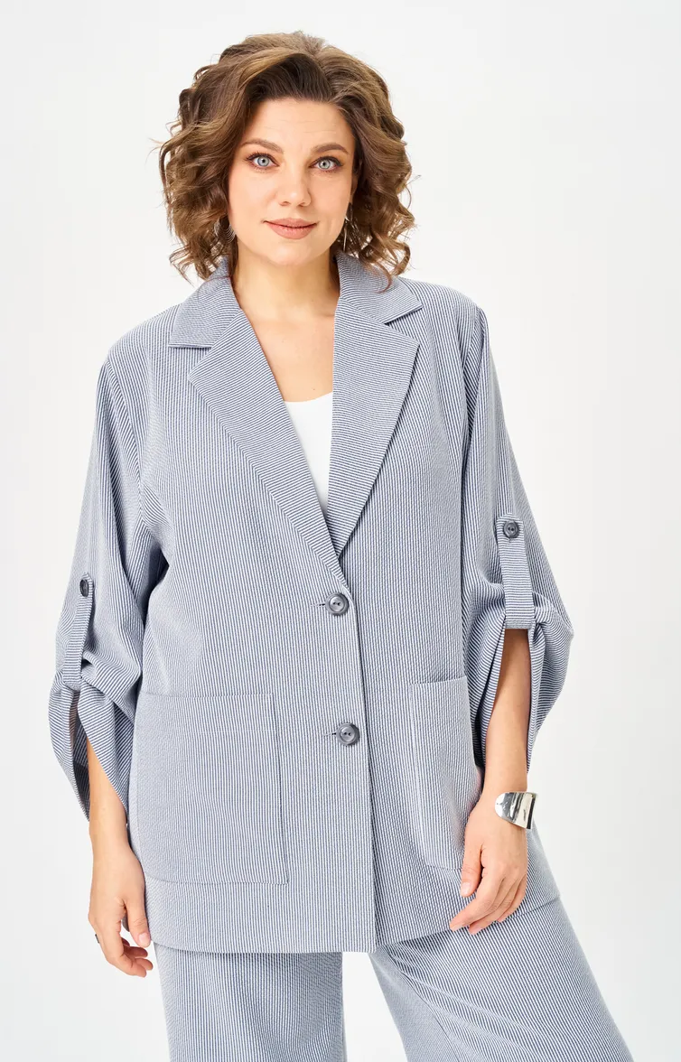 Garnitur BelElStyle #884-333/601-308 golubaya poloska