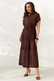 Sukienka Alta Moda #1091 korichnevyj