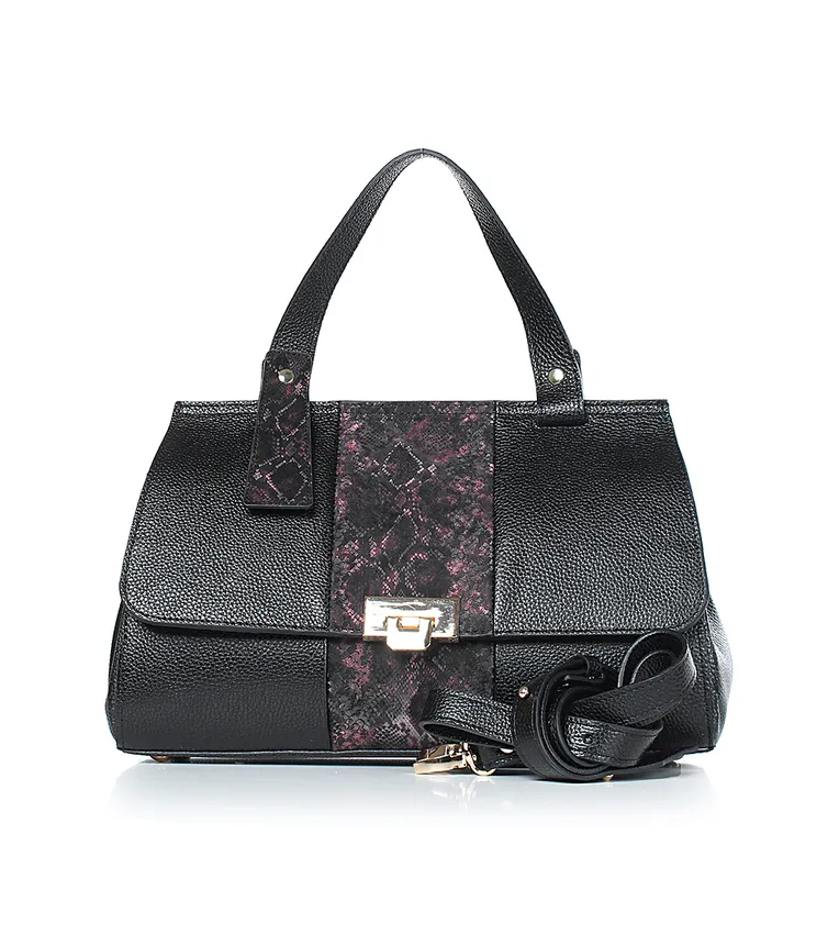 Torba Galanteya #24s901k45 chernyj/bordo