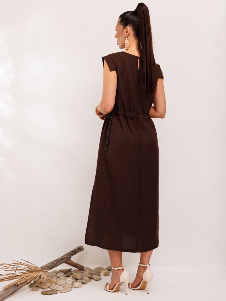 Sukienka Galean Style #894.2 korichnevyj