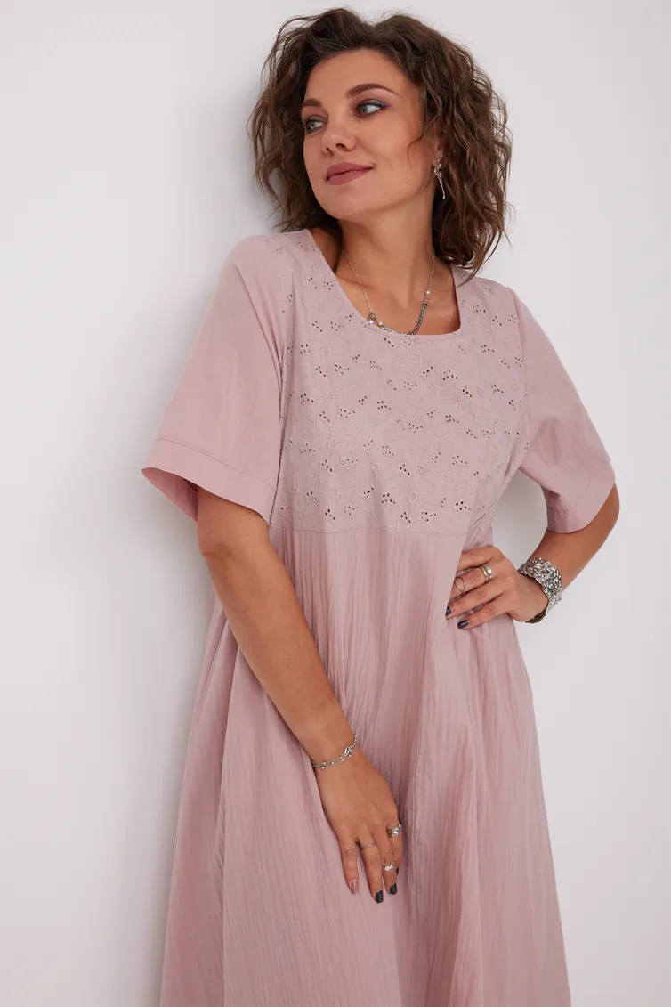 Sukienka BegiModa #1049 pylnaya roza