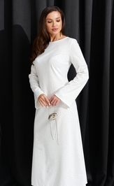 Sukienka Alta Moda 1055 belyj