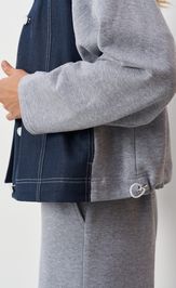 Жакет Panda 122130 сине-серый