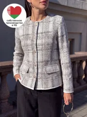 Żakiet BELANGE #3381 molochnyj