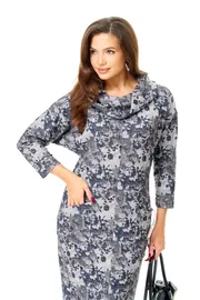 Sukienka Michel Chic #2145/1 serebro, sinij
