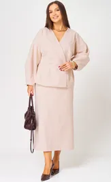 Юбка V&N fashion 1049_бежевый