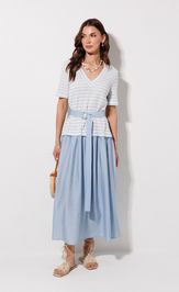 Платье Люше 4378 голубой