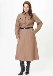 Sukienka Ava fashion #M-160 kapuchino