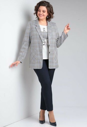 1198 бело-голубая клетка