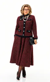 Garnitur Anastasia 1401 bordo