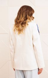 Жакет GIZART 15377 молочный с цветком