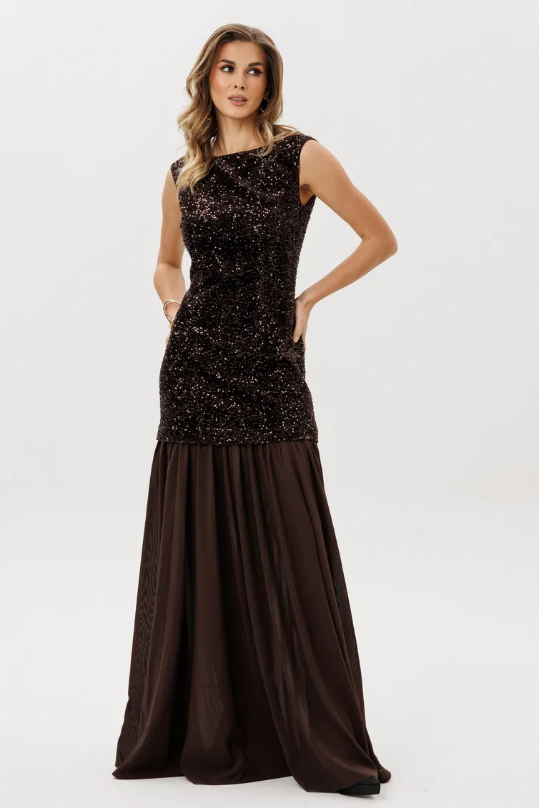 Dress EOLA #2991 shokolad