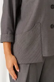 Suit Beautiful & Free #6484 tyomno-seryj