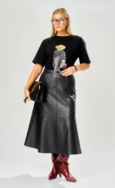 Spódnica Ava fashion M-237 chernyj