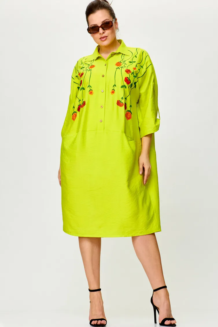 Sukienka SOVA #11181 limon