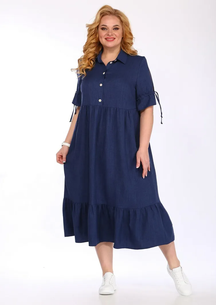 Sukienka Vilena-fashion #815 sinij