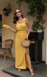 Платье Dilana Vip 2034 желтый