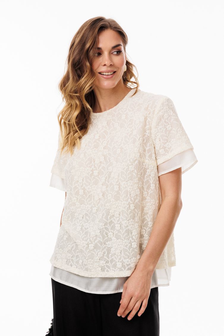 Блузка EOLA арт. 3121 молочный