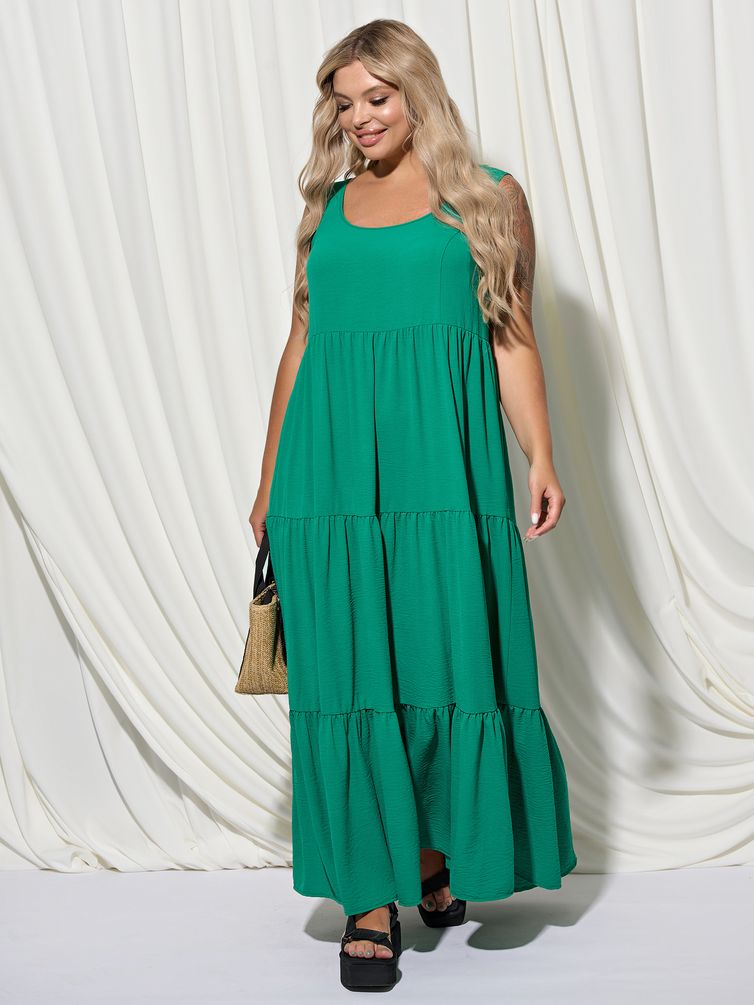 Платье DORA plus арт. 0262-1 зеленый