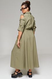 Платье Beautiful & Free арт. 6150 хаки