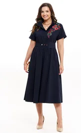 Sukienka PND 81082 sinij