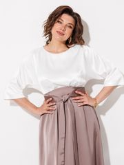 Платье Anastasia MAK арт. 1229 жемчужный+капучино