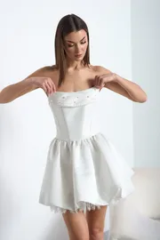 Sukienka Lady Line #4826 molochnyj