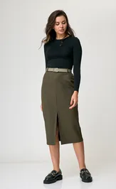 Юбка Anelli Laurel 1308 зеленый хром