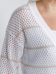 Sweter BONADI #1819 belyj