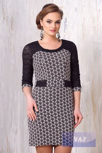 3146 мол-кофейн цв/гипюр черн