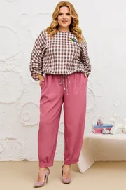 Zestaw Michel Chic #1342/1 kletka, lilovyj
