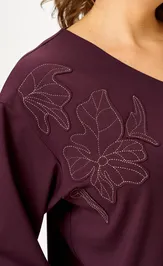 Garnitur Vilena-fashion 1169 burgundi