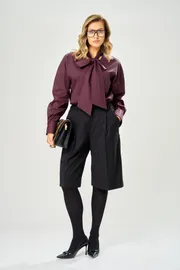 Blouse Ava fashion #M-235 bordovyj