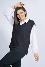 Жилет BegiModa арт. 4017 т.син