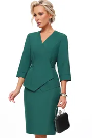 Zestaw DS Trend #K-0931-0355-02 (zelenyj zhaket s yubkoj)