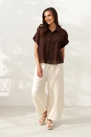 Spodnie Alta Moda #1085 slivochnyj