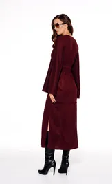 Sukienka Elletto Life 11160 bordo