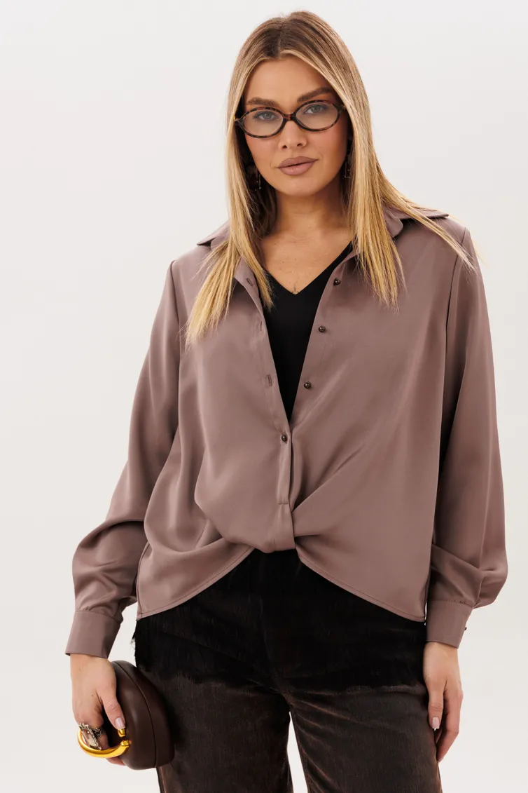 Blouse Anelli Laurel #1663 poceluj kapuchino