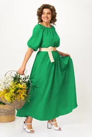 Dress Anastasia #1236.1 PLETYoNYJ poyas zelenyj
