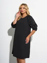 Sukienka DORA plus #0218-2 chernyj