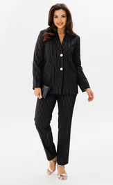 Suit Vilena-fashion 945 chernyj+poloska