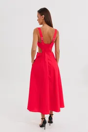 Dress V&N fashion #1167_krasnyj