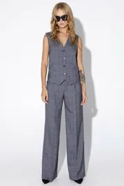 Trousers Pirs #4794 svetlyj seryj s golubym