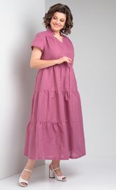 Dress Celentano 5028.1 len malinovyj