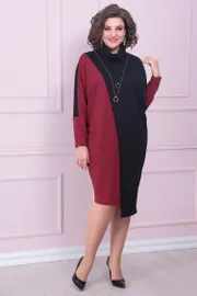 Sukienka Ladis Line #1519 vishnya+chernyj