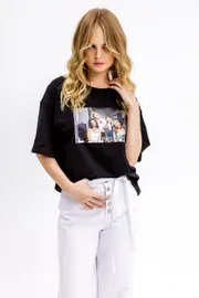 T-Shirt Pirs #6831 chernyj s printom «seks v bolshom gorode»