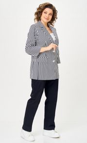 Костюм БелЭльСтиль арт. 762-324/609-323 синий принт