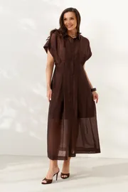 Sukienka Alta Moda #1091 korichnevyj