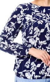 Блуза Abbi 4034 синий с белым