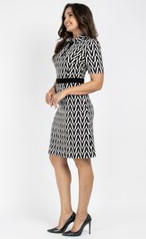 Dress VIZAVI 807 cherno-belyj